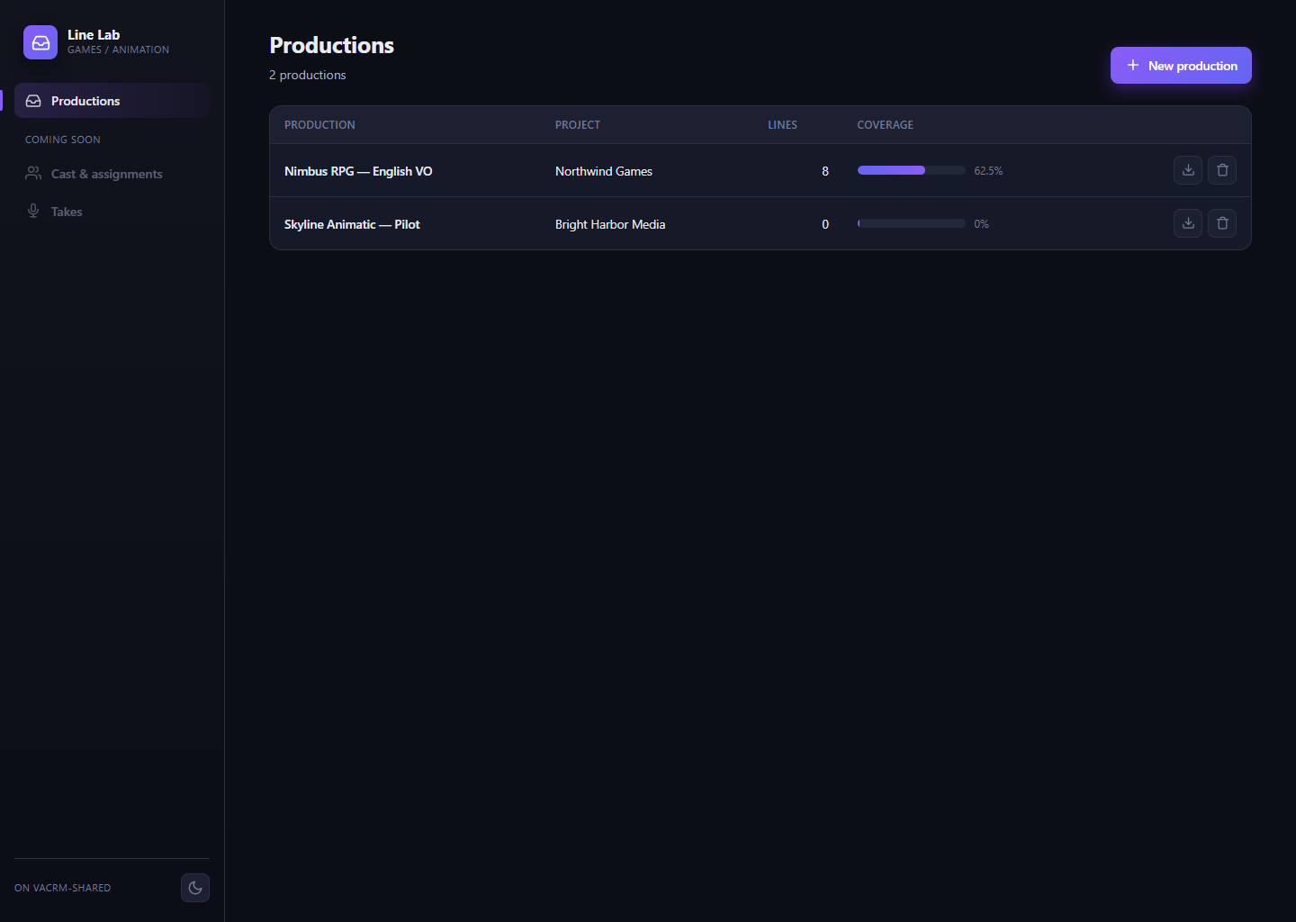 dark theme